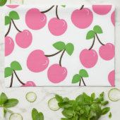 Pink Cherries Microfiber Küche Handtuch (Gefaltet)