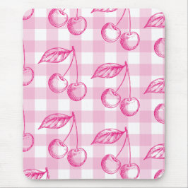 Pink Cherry ästhetisches Thema Mousepad