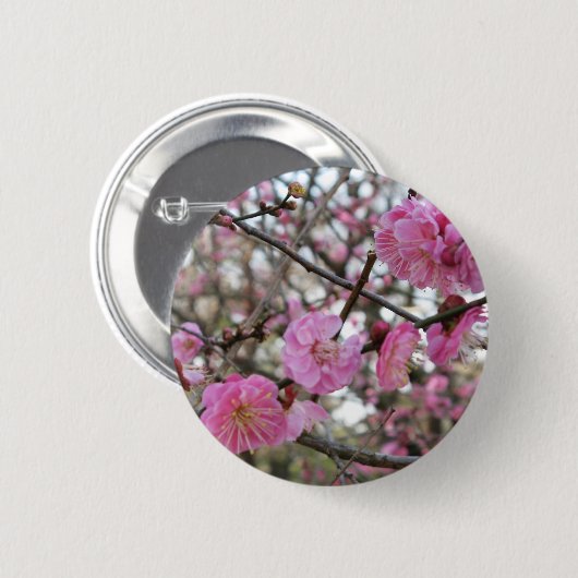 Pink Cherry Blosm / Sakura / ラ(桜) Button (Vorne & Hinten)