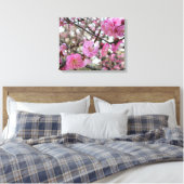 Pink Cherry Blosm / Sakura / ラ(桜) Leinwanddruck (Insitu (Schlafzimmer))