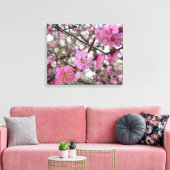 Pink Cherry Blosm / Sakura / ラ(桜) Leinwanddruck (Insitu (Wohnzimmer))