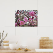 Pink Cherry Blosm / Sakura / ラ(桜) Poster (Küche)