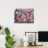 Pink Cherry Blosm / Sakura / ラ(桜) Poster (Heimbüro)