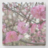 Pink Cherry Blosm / Sakura / ラ(桜) Steinuntersetzer (Vorderseite)