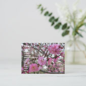Pink Cherry Blosm / Sakura / ラ(桜) Visitenkarte (Stehend Vorderseite)