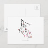 Pink Cherry Blossom 29, Tony Fernandes Postkarte (Vorne/Hinten)