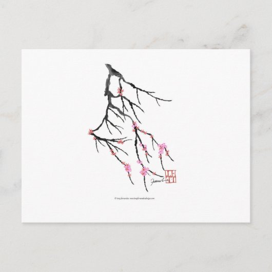 Pink Cherry Blossom 29, Tony Fernandes Postkarte (Vorderseite)