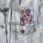 Pink Cherry Blossom Abzeichen Button (Insitu)