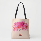 Pink Cherry Blossom Baumart Tasche (Vorderseite)