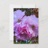 Pink Cherry Blossom Blume Einladung (Vorderseite)