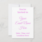 Pink Cherry Blossom Blume Einladung (Rückseite)