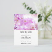 Pink Cherry Blossom Blume Foto Ankündigungspostkarte (Stehend Vorderseite)