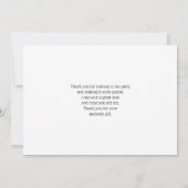 Pink Cherry Blossom Blume Foto Dankeskarte (Rückseite)