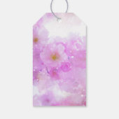 Pink Cherry Blossom Blume Foto Geburtstag Geschenkanhänger (Rückseite)