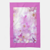 Pink Cherry Blossom Blume Foto Geschirrtuch (Vertikal)