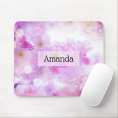 Pink Cherry Blossom Blume Foto Mousepad (Mit Mouse)