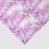 Pink Cherry Blossom Blume Foto Muster Seidenpapier (Ausschnitt)