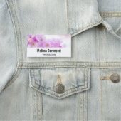 Pink Cherry Blossom Blume Foto Namensschild (Beispiel)