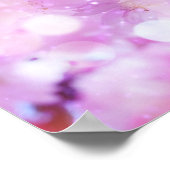 Pink Cherry Blossom Blume Foto Poster (Ecke)