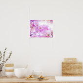 Pink Cherry Blossom Blume Foto Poster (Küche)