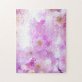 Pink Cherry Blossom Blume Foto Puzzle (Vertikal)