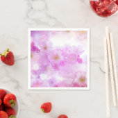 Pink Cherry Blossom Blume Foto Serviette (Beispiel)