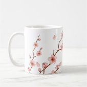 Pink Cherry Blossom Blume Kaffee Tasse (Links)