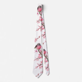 Pink Cherry Blossom Blume Muster Krawatte