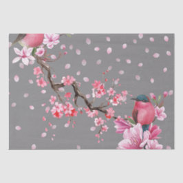 Pink Cherry Blossom Blume Muster Seidenpapier