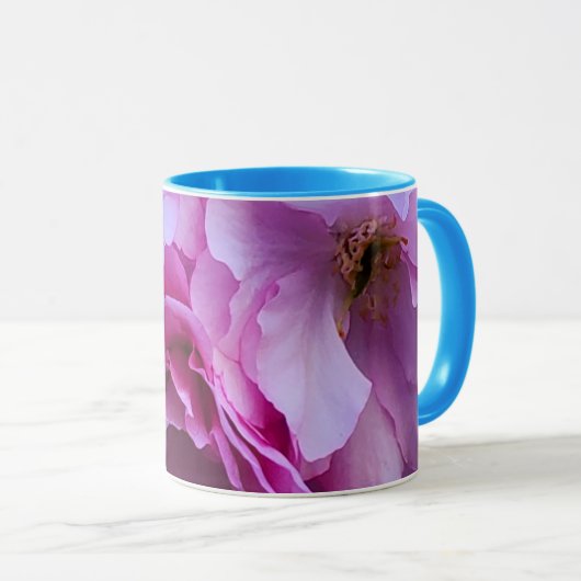 Pink Cherry Blossom Blume Tasse (VorderseiteRechts)