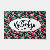 Pink Cherry Blossom Blumenempfang Fußmatte (Vorderseite)