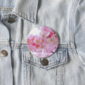 Pink Cherry Blossom Blumenknopf Button (Beispiel)