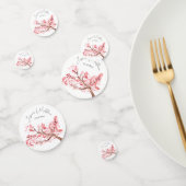 Pink Cherry Blossom Blumenkohl Wasserfarben Hochze Konfetti (Gruppe)