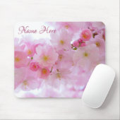 Pink Cherry Blossom Blumenmousepad Mousepad (Mit Mouse)