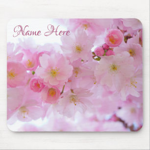 Pink Cherry Blossom Blumenmousepad Mousepad