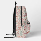 Pink Cherry Blossom, Blumenmuster und Blätter Must Bedruckter Rucksack (Links)