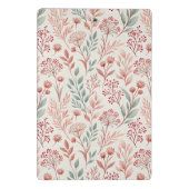 Pink Cherry Blossom, Blumenmuster und Blätter Must Mini Klemmbrett (Rückseite)