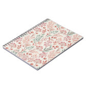 Pink Cherry Blossom, Blumenmuster und Blätter Must Notizblock (Linke Seite)