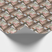 Pink Cherry Blossom Bouquet Geschenkpapier (Ecke)