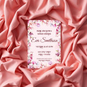 Pink Cherry Blossom Dusche Einladung