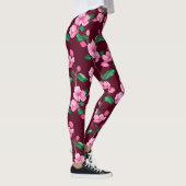 Pink Cherry Blossom Floral Leggings (Rechts)