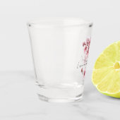 Pink Cherry Blossom Floral Schnapsglas (Links)