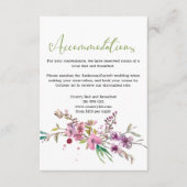 Pink Cherry Blossom Floral Wedding Card Begleitkarte (Vorderseite)
