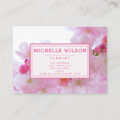 Pink Cherry Blossom - Foto Visitenkarte (Vorderseite)