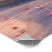 Pink Cherry Blossom Fountain Marble Arch Poster (Ecke)