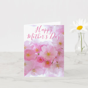 Pink Cherry Blossom - Frohen Muttertag Karte