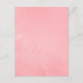 Pink Cherry Blossom Frühjahrsheirat Details Begleitkarte (Rückseite)