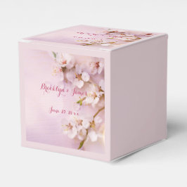 Pink Cherry Blossom Gastgeschenk Hochzeit Box Geschenkschachtel