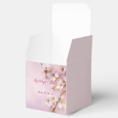 Pink Cherry Blossom Gastgeschenk Hochzeit Box Geschenkschachtel (Geöffnet)