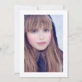 Pink Cherry Blossom Geometric Spring Quinceañera Einladung (Rückseite)